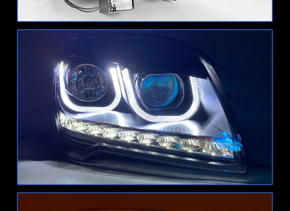 Фары для KIA Sportage 2007-2013 DRL дневные ходовые огни головная лампа светодиодный Биксеноновая лампа Противотуманные фары тюнинг автомобильные аксессуары