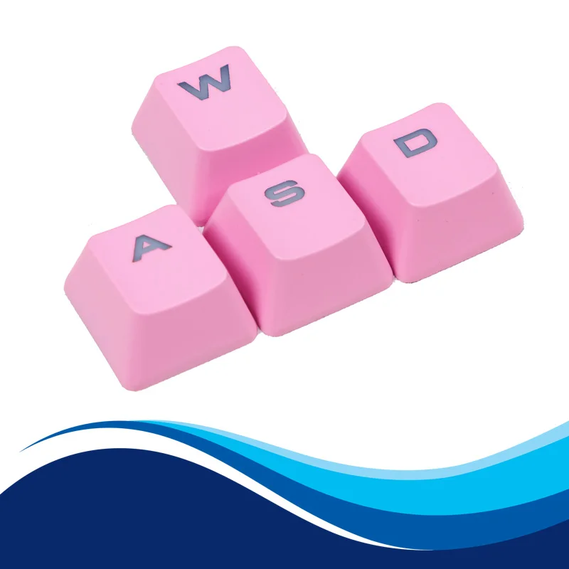 Золотистые Серебристые колпачки клавиш WASD и Клавиши направления для