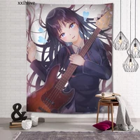 custom tapestry japanese anime k on printed large wall tapestries hippie wall hanging bohemian wall art decoration room decor