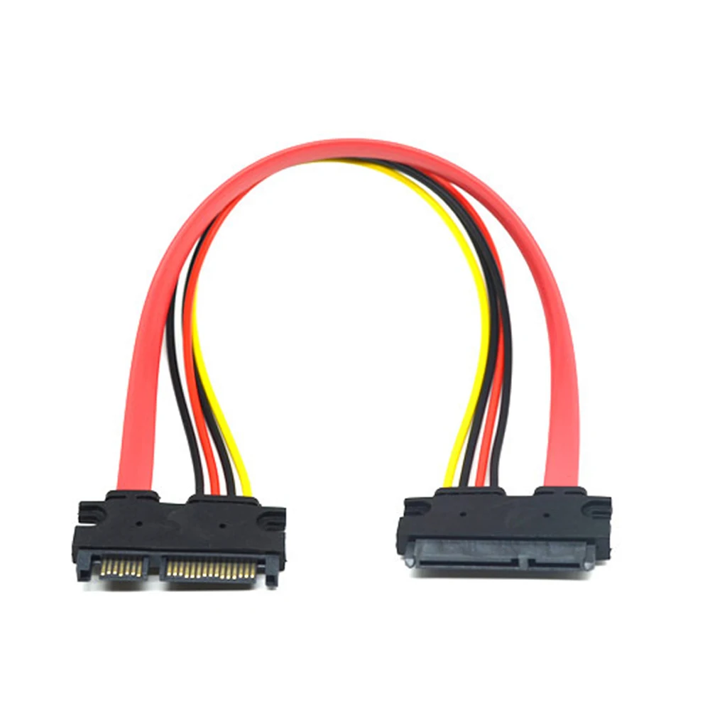 CHIPAL 30 см 50 22Pin SATA кабель для мужчин и женщин 7 + 15 Pin Serial ATA данных Мощность