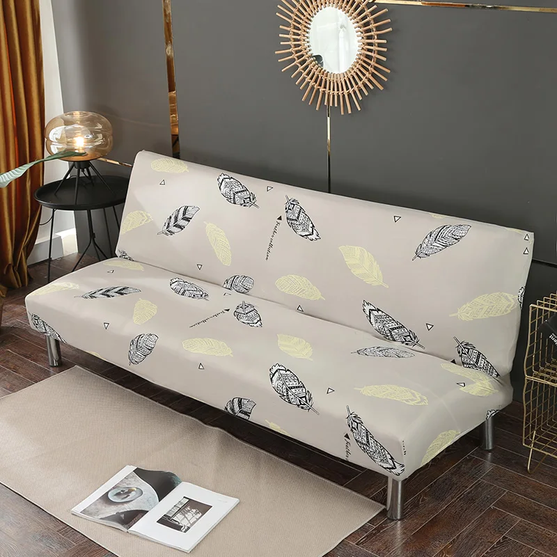 Universal Size Sofa Bed Cover Armless Elastic Couch Covers Folding Seat Slipcover Washable Stretch Covers Cheap Home Hotel - Цвет: 07