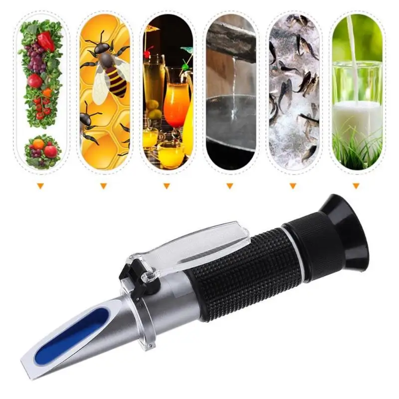 Ручной спиртовой рефрактометр спиртометр (одна шкала) регулируемый ручной