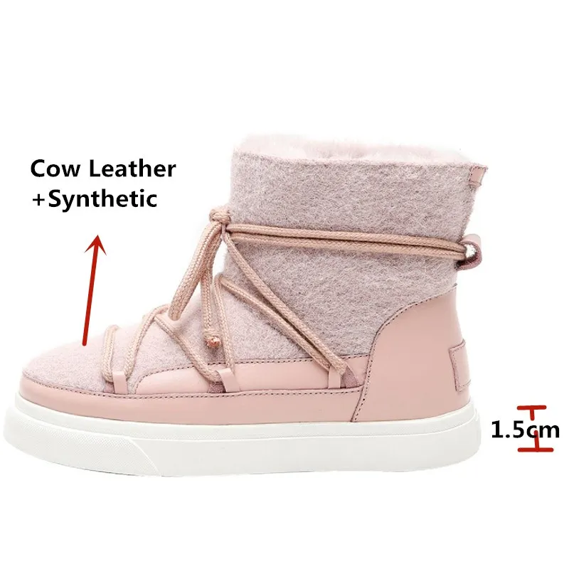 FEDONAS/милые зимние теплые сапоги Новинка 2021 года Замшевые кожаные туфли на плоской