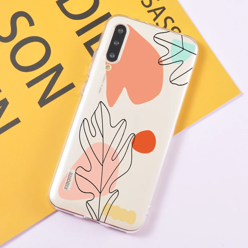 Чехлы для телефонов с абстрактным рисунком Redmi Note 8 pro K20 прозрачный силиконовый