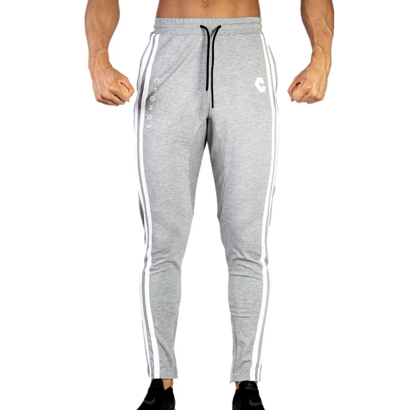 

2020 new Men's Casual Fitness Joggers Pants Gyms Stretch Cotton Men Skinny Sweatpants Slim Workout Zipper ankle trousers men