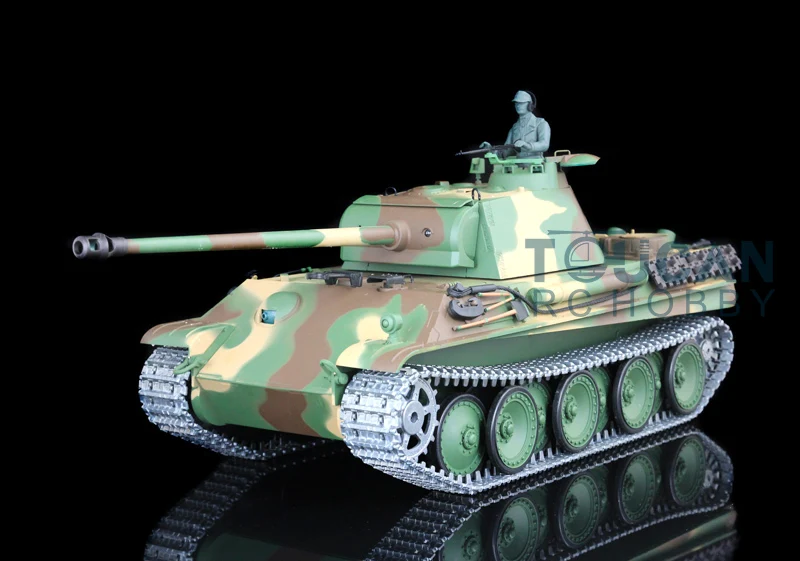 Heng Long 1/16 7.0 RC Танк 3879 модернизированная немецкая пантера G RTR W/ 360 ° вращающаяся