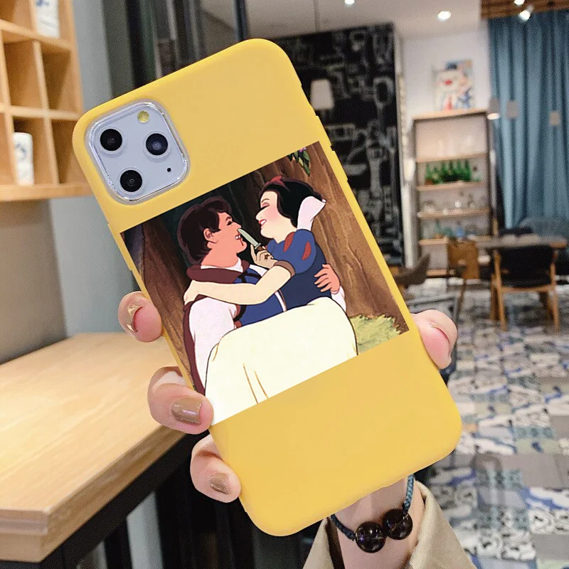 Чехол для iPhone 11 Pro Max X XR XS MAX 7 8 Plus 6 6S желтый матовый мягкий чехол из ТПУ телефона |