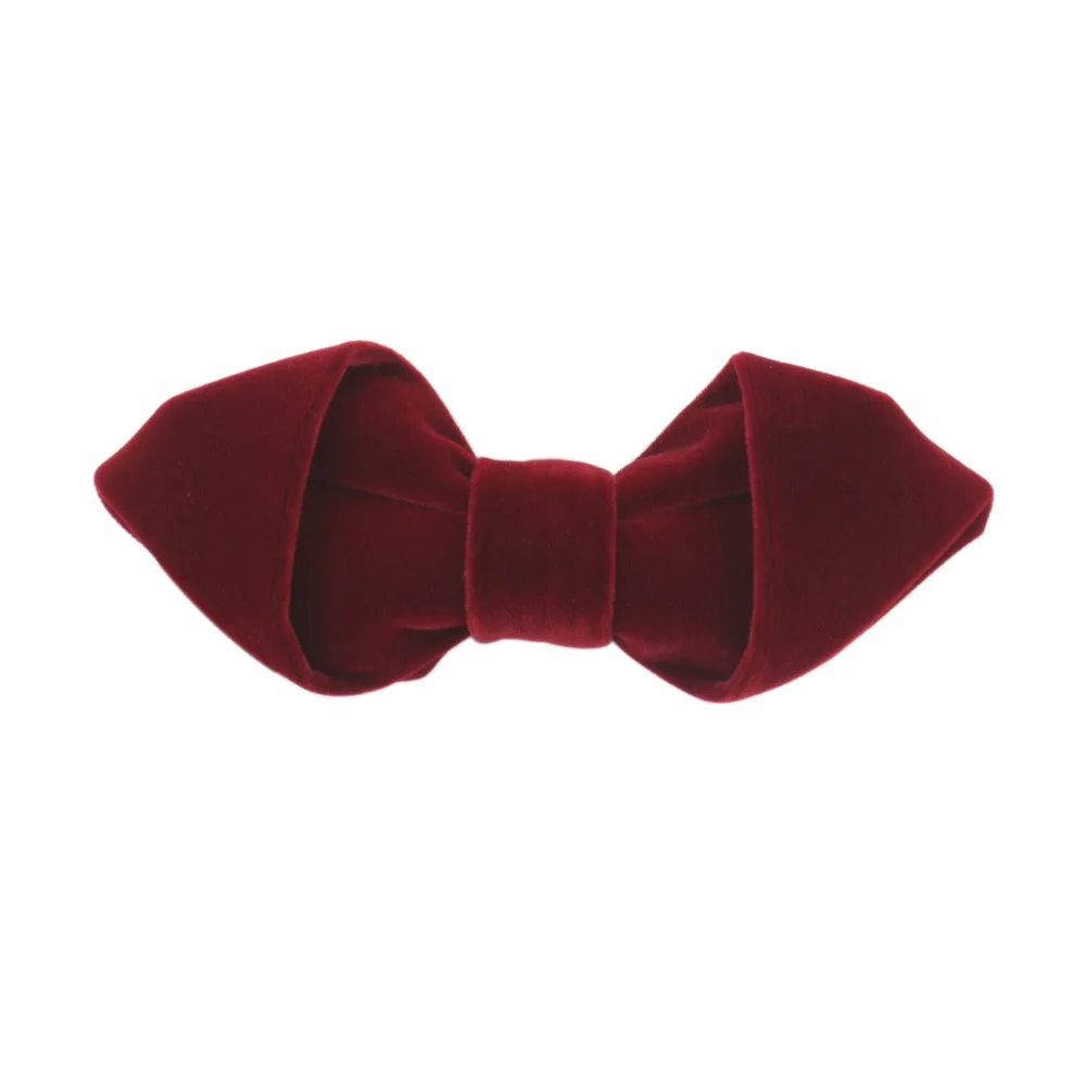 Sitonjwly Men's Velvet Bow Tie for Women Skinny Slim Narrow Bridegroom Party Dress Wedding Bowtie gravata borboleta Custom Logo |