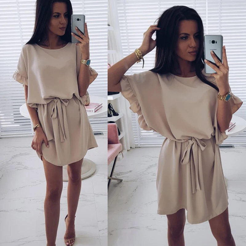 

Bigsweety Zomer feestkorte рукав «летучая мышь»