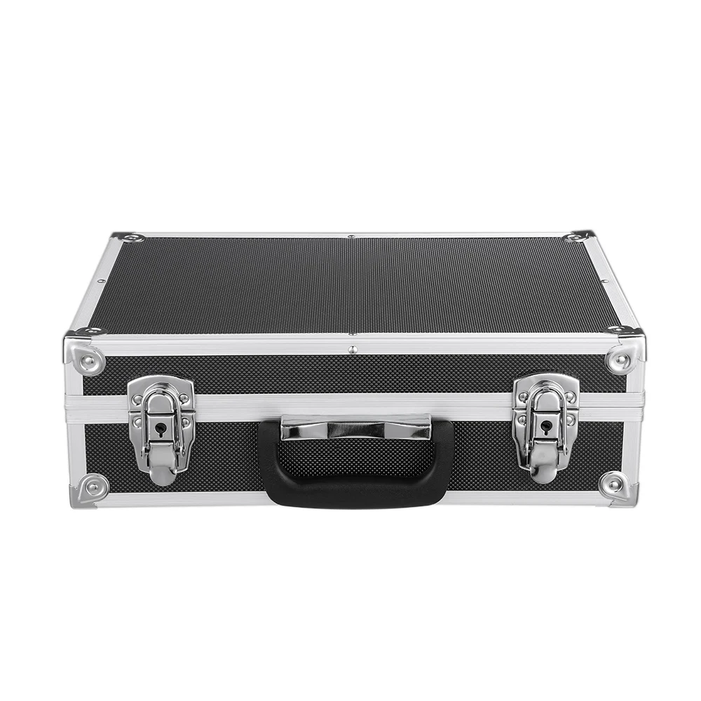 

iKayaa 3PCS Portable Multi-purpose Tool Box Hard Aluminum Frame Carrying Case Locking Tool Storage Case Outdoor Suitcase