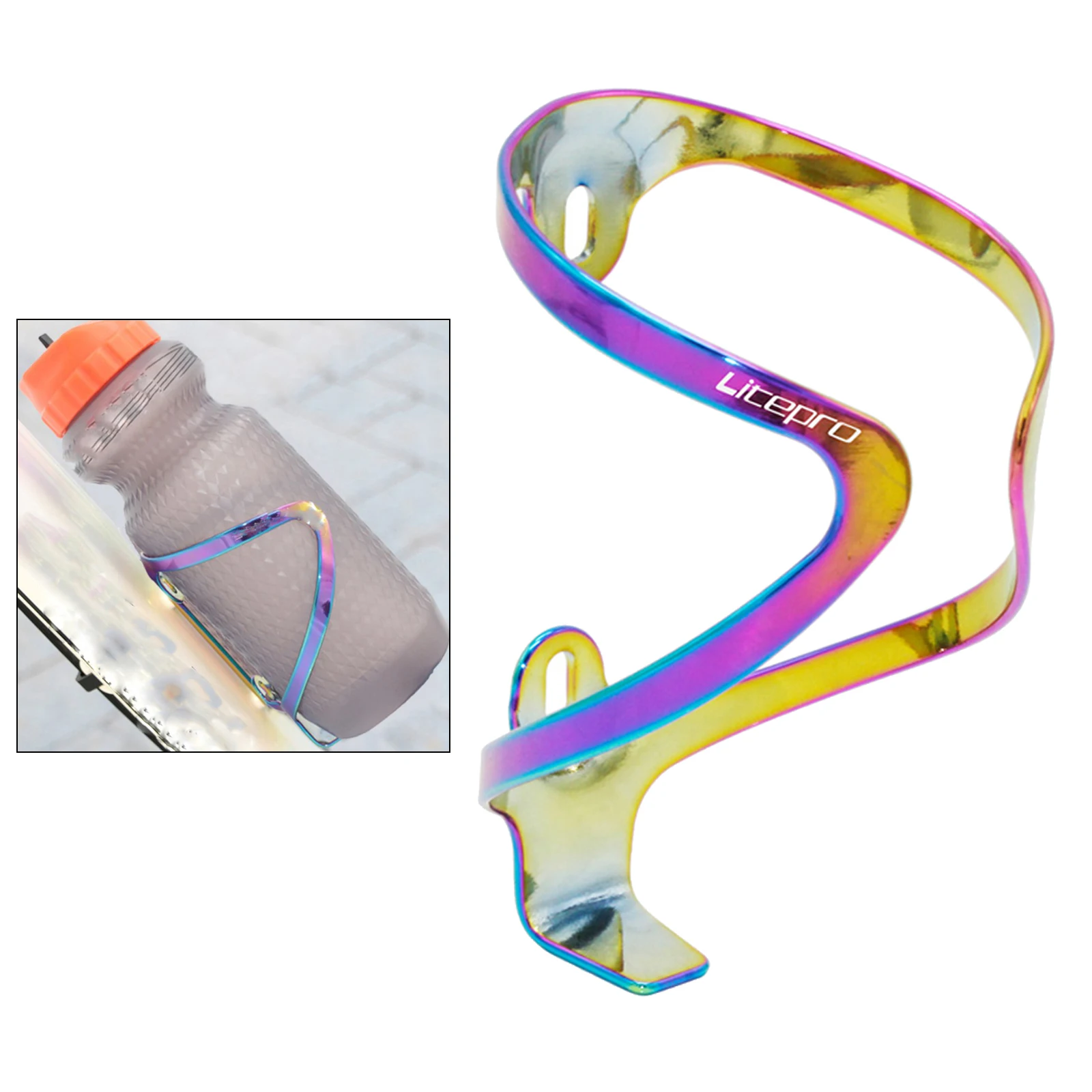 

MTB Road Bicycle Bottle Holder Bike Cycling Water Bottle Cage Aluminum Alloy Holder Handlebar