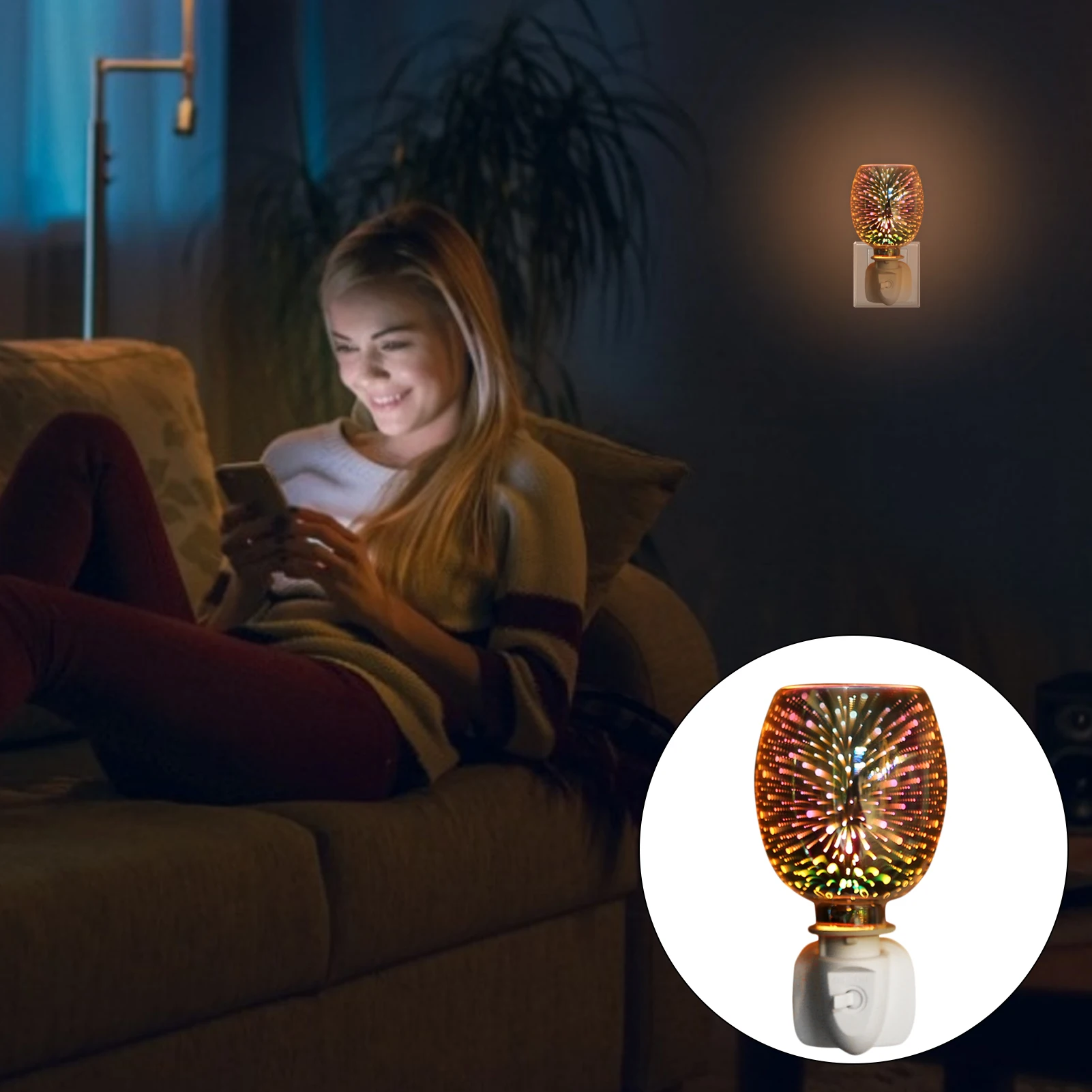 Ароматизатор 3D огнеупорная Сенсорная лампа холодный безопасный диффузор для