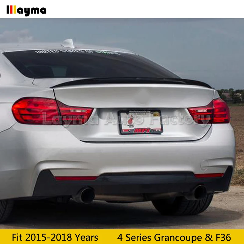 Стильный спойлер для заднего багажника из углеродного волокна BMW 4 серии GranCoupe F36