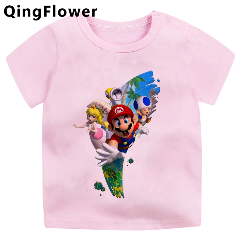 Детская футболка Super Mario для детей старшего возраста летняя e girl смешная alt детские топы|Тройники| |