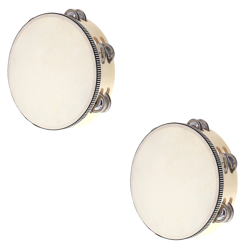 Горячая Новинка 8 &quotдвухрядный Тамбурин барабан Колокольчик из березового