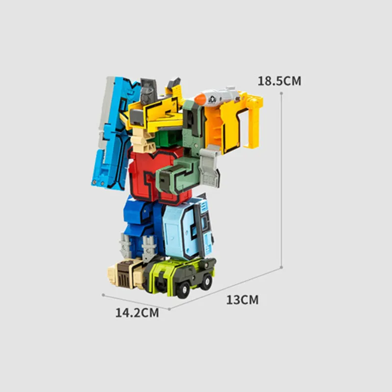 

10Pcs Transformation Number Robot Toy Deformation Figures City DIY Creative Building Blocks Sets Friends Assembling Kids Toys