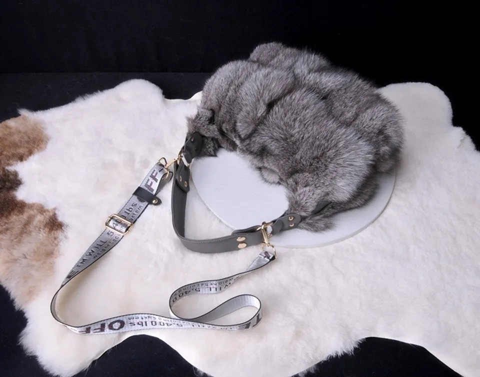 FXFURS, новинка, сумки из натурального лисьего меха, женские сумки через плечо на одно плечо, сумки через плечо из меха серебристой лисы, большие женские клатчи