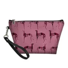 Кожаные сумки для макияжа с мультяшным изображением собаки Greyhound, милый Органайзер, дамская сумочка для путешествий, женская косметичка