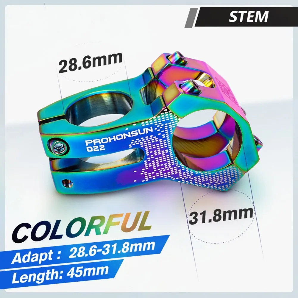 

Cycling Bicycle Aluminium Alloy MTB Mountain Bike Handlebar Stem 31.8*45mm For Xc Am CNC Process Outdoor Cycling Accessory Part