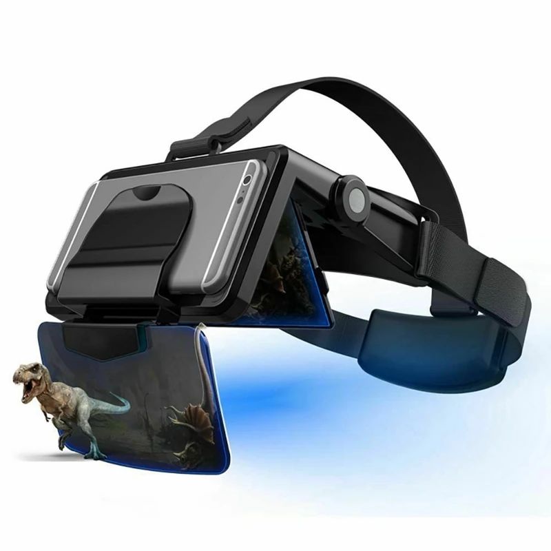 VR очки шлем виртуальной реальности гарнитура пресс для смартфона картонный Android