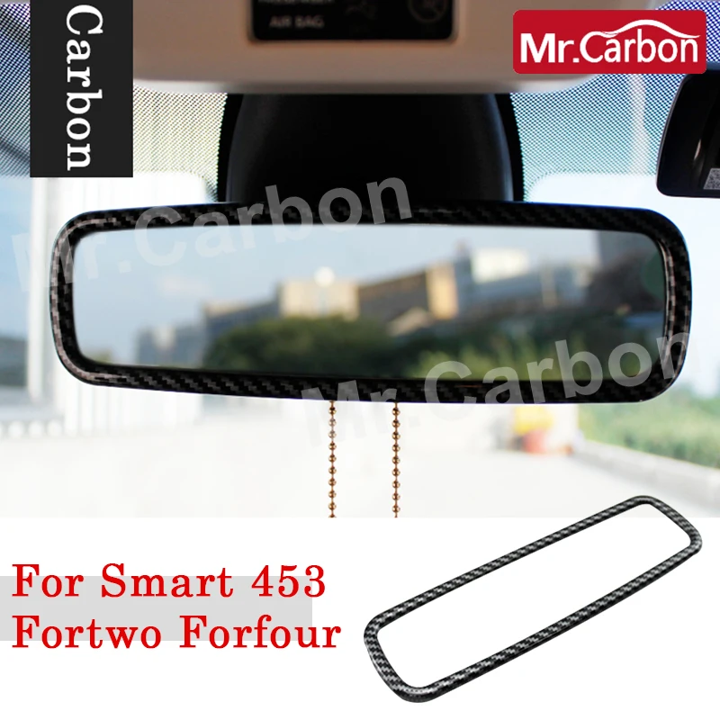 

Автомобильное зеркало заднего вида декоративное кольцо защитный чехол для Mercedes Smart 453 Fortwo Forfour аксессуары для интерьера автомобиля