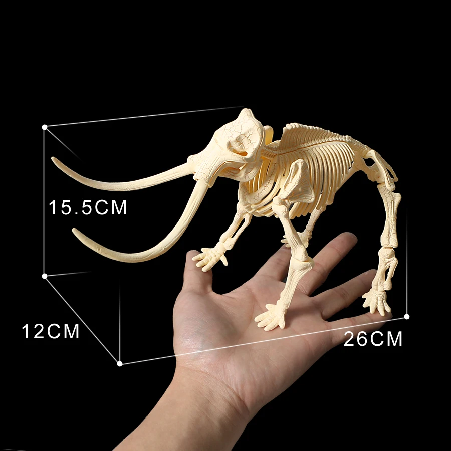 3D DIY динозавр Скелет собранные модели игрушки, 3d раскопки наборы для копания серии мини Трицератопс/Стегозавр/Велоцираптор головоломка игрушка