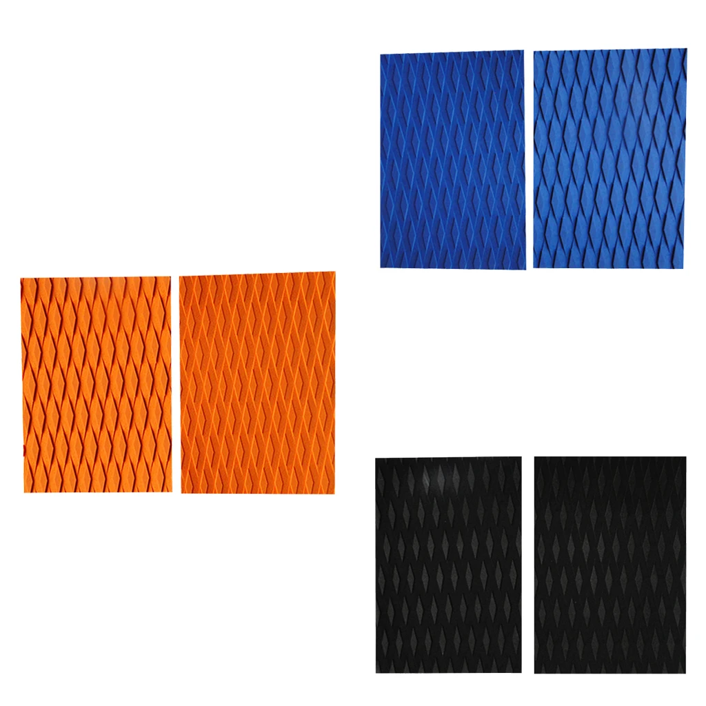 

Pack 2 Surf Traction Pad - Adhesive Diamond Grooved EVA Deck Grip Tail Pad for