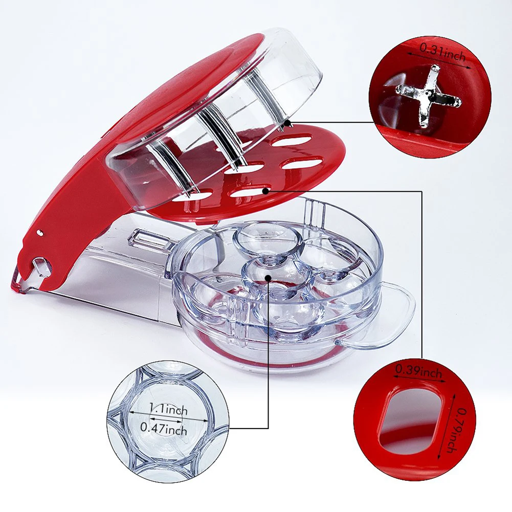

1pc Cherry Pitter With Grip 6 Cherries At Once Progressive Cherry Pitter Tool Cherry Seed Remover For Fruit Remover Cherry Corer