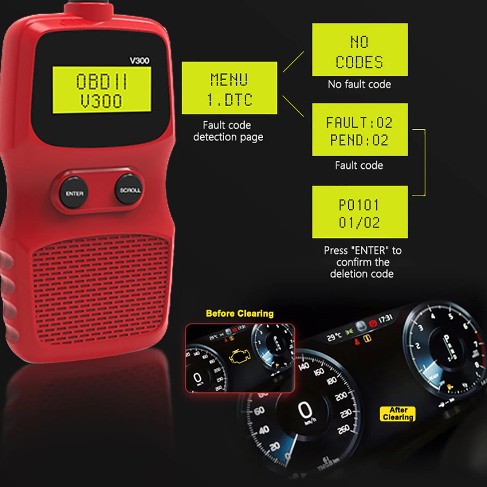 Автомобильный диагностический сканер OBD2 ELM327 V300 OBDII инструменты для ремонта