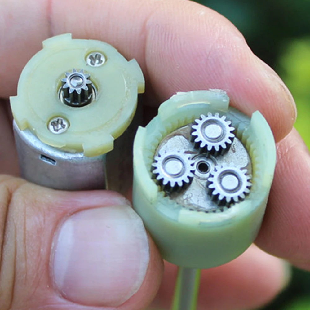 Длинный валом Планетарным Шестерни мотор 66 мм 12V угольные щетки двигателя 3