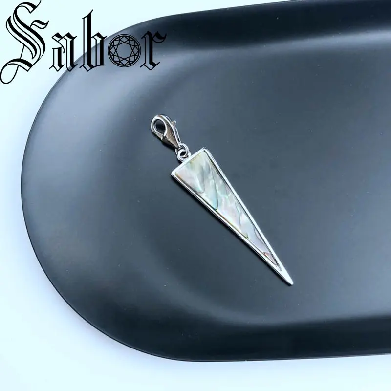 Красочные треугольные подвески модные ювелирные изделия тибетский серебряный