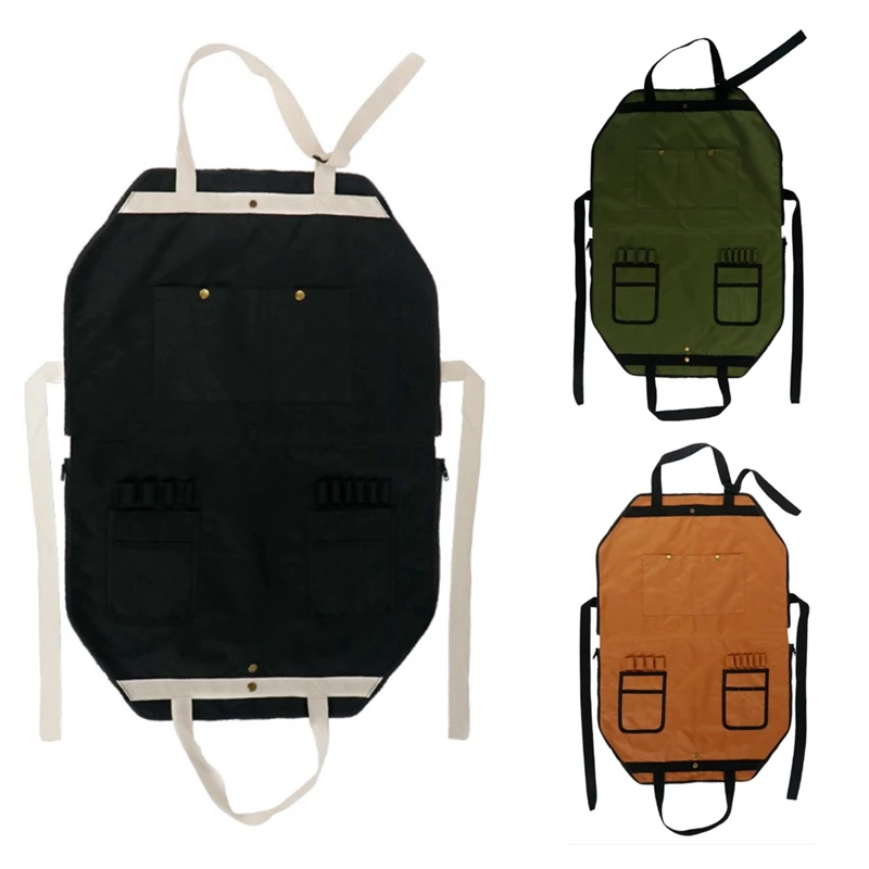 

Уличный Многофункциональный фартук из ткани Оксфорд, регулируемый Фартук для пикника, ручная портативная подвесная сумка, сумка для хранен...