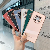 straight side electroplating phone case soft tpu cover precise hole position protection shell fit for huawei mate 40 30 20 pro