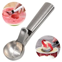 ice cream scoops stacks stainless steel ice cream digger fruit non stick ice cream spoon kitchen tools for home cake