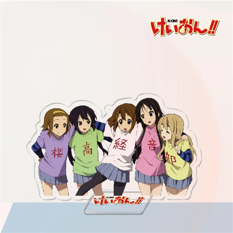 Японское аниме K-ON! Акриловая модель на подставке Plate Hirasawa Yui Akiyama Mio Tainaka Ritsu Kotobuki