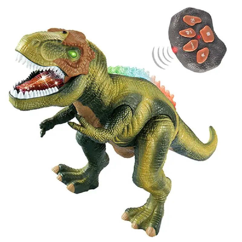 

2021 Rc Dinosaur Kids Pet Led Remote Control Tyrannosaurus Rex Eyes Shine Walk Sounds Boy Toys Children Gift