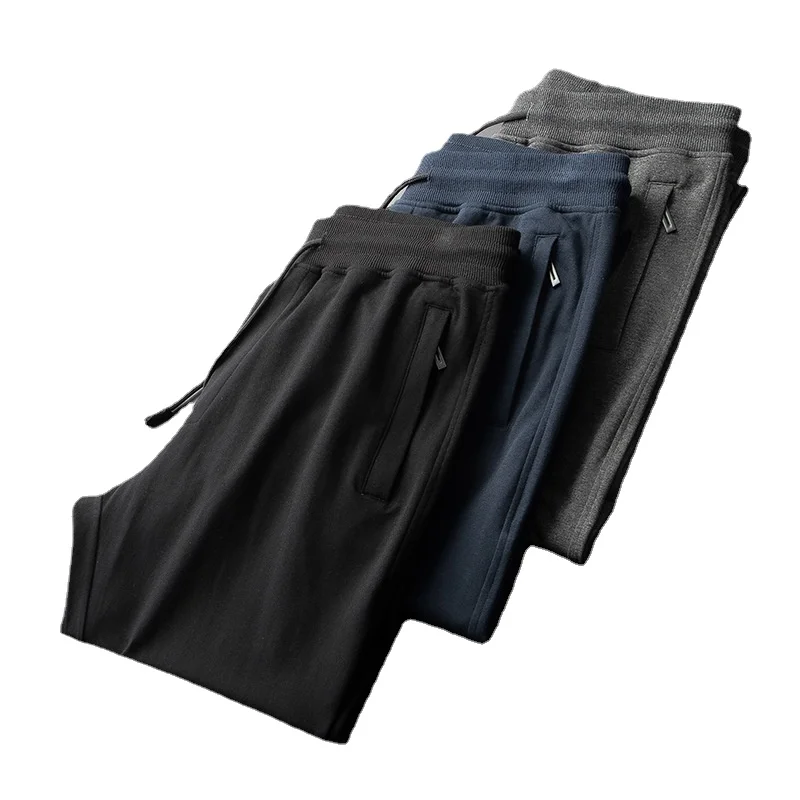 

Мужские легкие облегающие брюки HaleyChan, зауженные спортивные тренировочные брюки с карманами на молнии для бега, упражнений, тренажерного за...