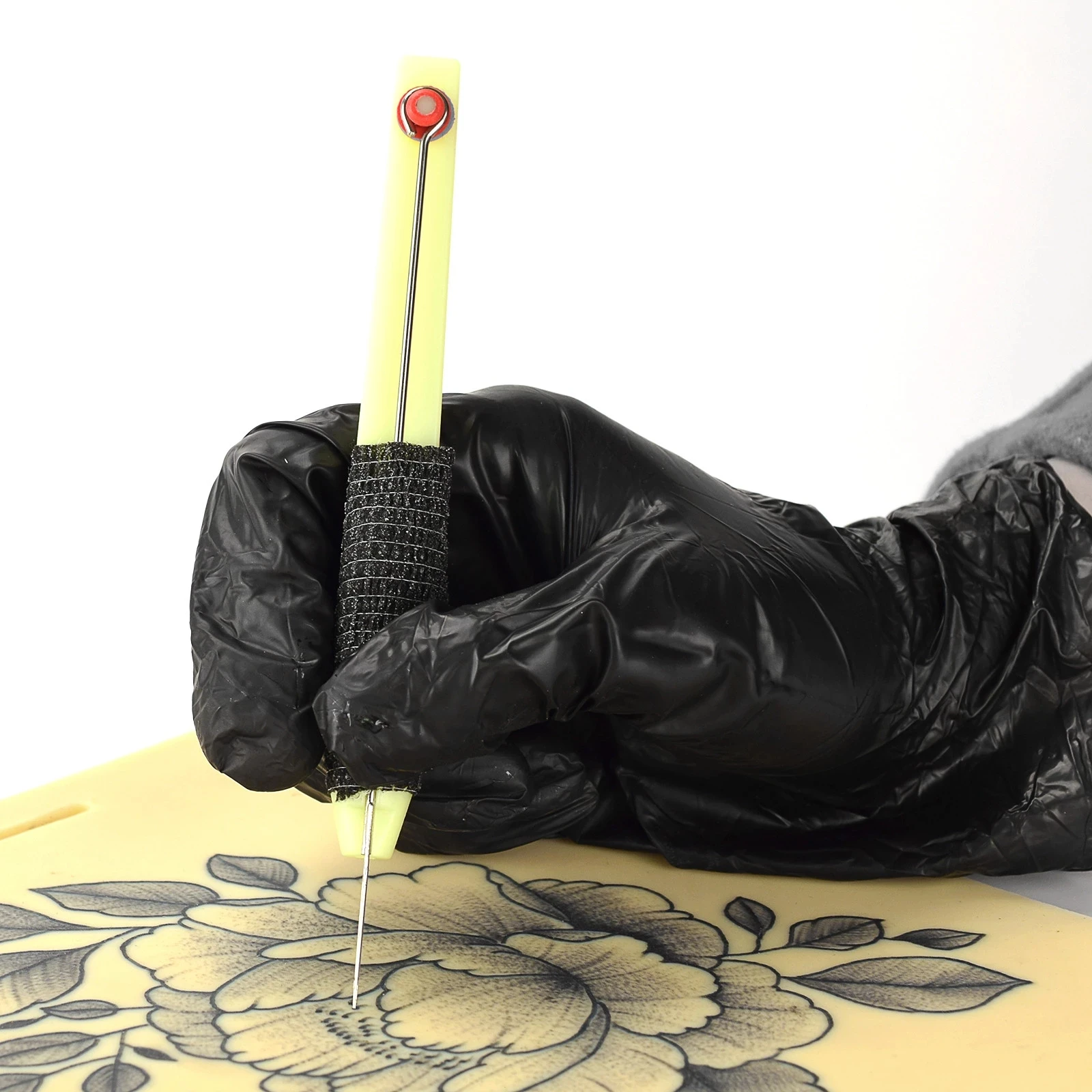 

1p ручка для татуировки, ручка для ручной татуировки, традиционный ручной инструмент «сделай сам» для татуировки, Иглы для татуировки, аксес...