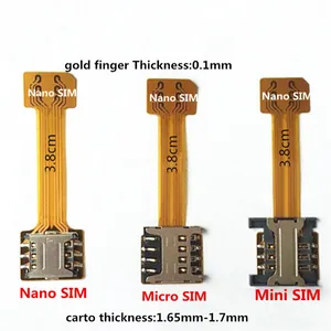 Wholesale Hybrid Double Dual SIM Card Micro SD Adapter for Android Extender 2 Nano Micro SIM Adapter