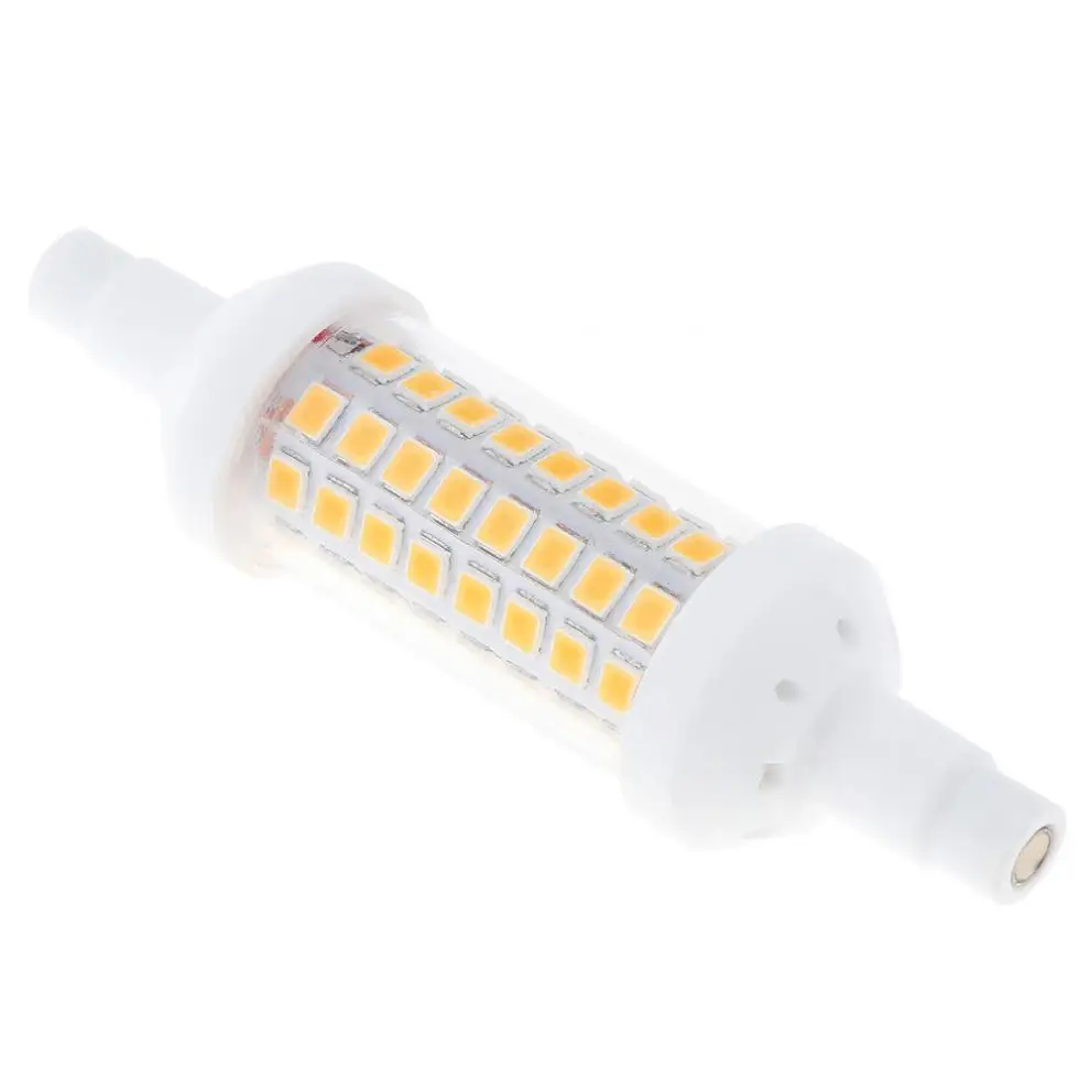

450LM 6W 64 LEDs 78mm R7S SMD 2835 360 Degrees Dimmable Warm / Cool White with Horizontal Plug Corn Light / Replace Halogen Lamp