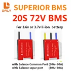 Система управления аккумулятором DALY Bms 20S, 72 в, 30 А, 40 А, 50 А, 60 А с отдельным портом для равновесия, литий-ионной батареи 3,7 в