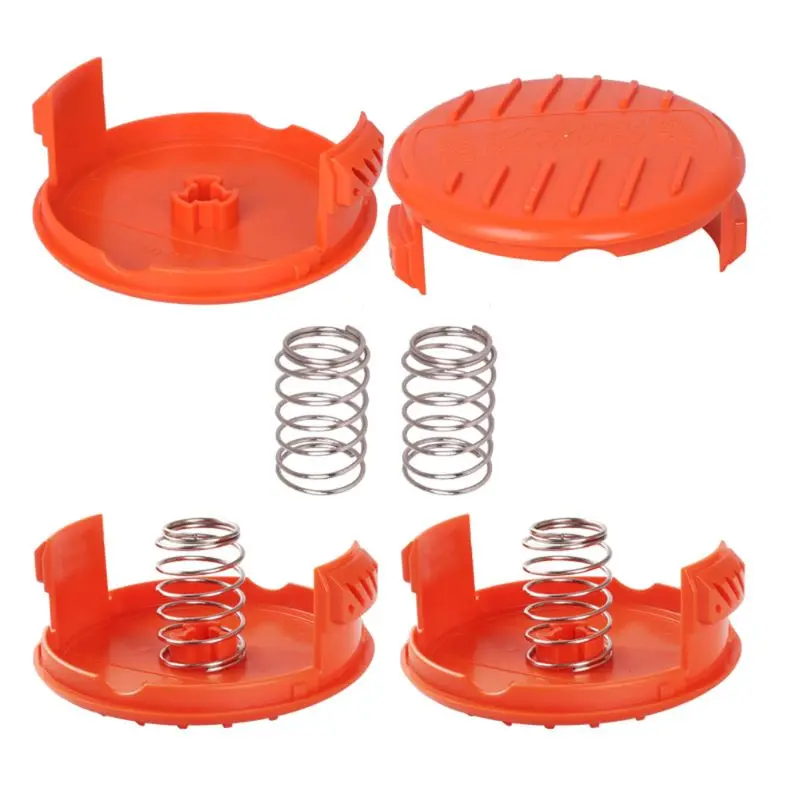 2021 New Trimmer Replacement Spool Cap Covers and Spring for Black-Decker |