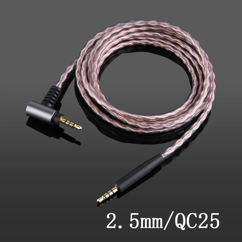 Фото 2,5 мм/4,4 мм OCC оплетка сбалансированный аудио кабель для Bose OE2 AE2 QuietComfor QC25 QC35 QC45 700 наушники №4