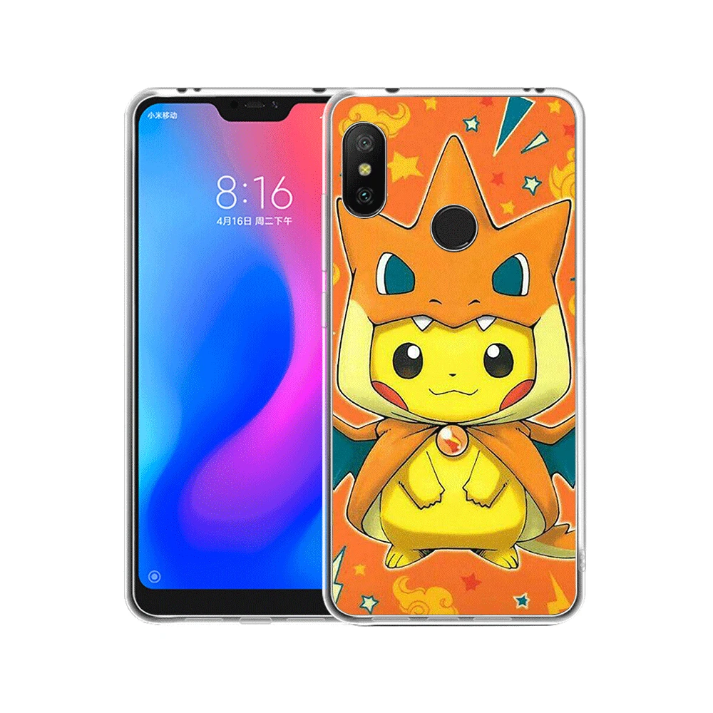 7 Чехол для телефона для Xiaomi mi CC9 CC9E 9T mi x 2 S, 6, 8, 9, SE A1 A2 5X 6X макс 3 A3 Pro Lite Чехол классный Покемон Пикачу узор - Цвет: 7