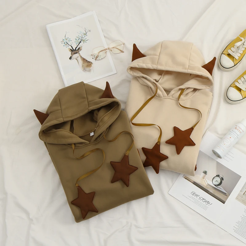 

ZOGAA Harajuku Aesthetic Monster Anime Hoodie Women Korean Long Sleeve Oversized Streetwear Kpop Punk Halloween Cosplay Clothes