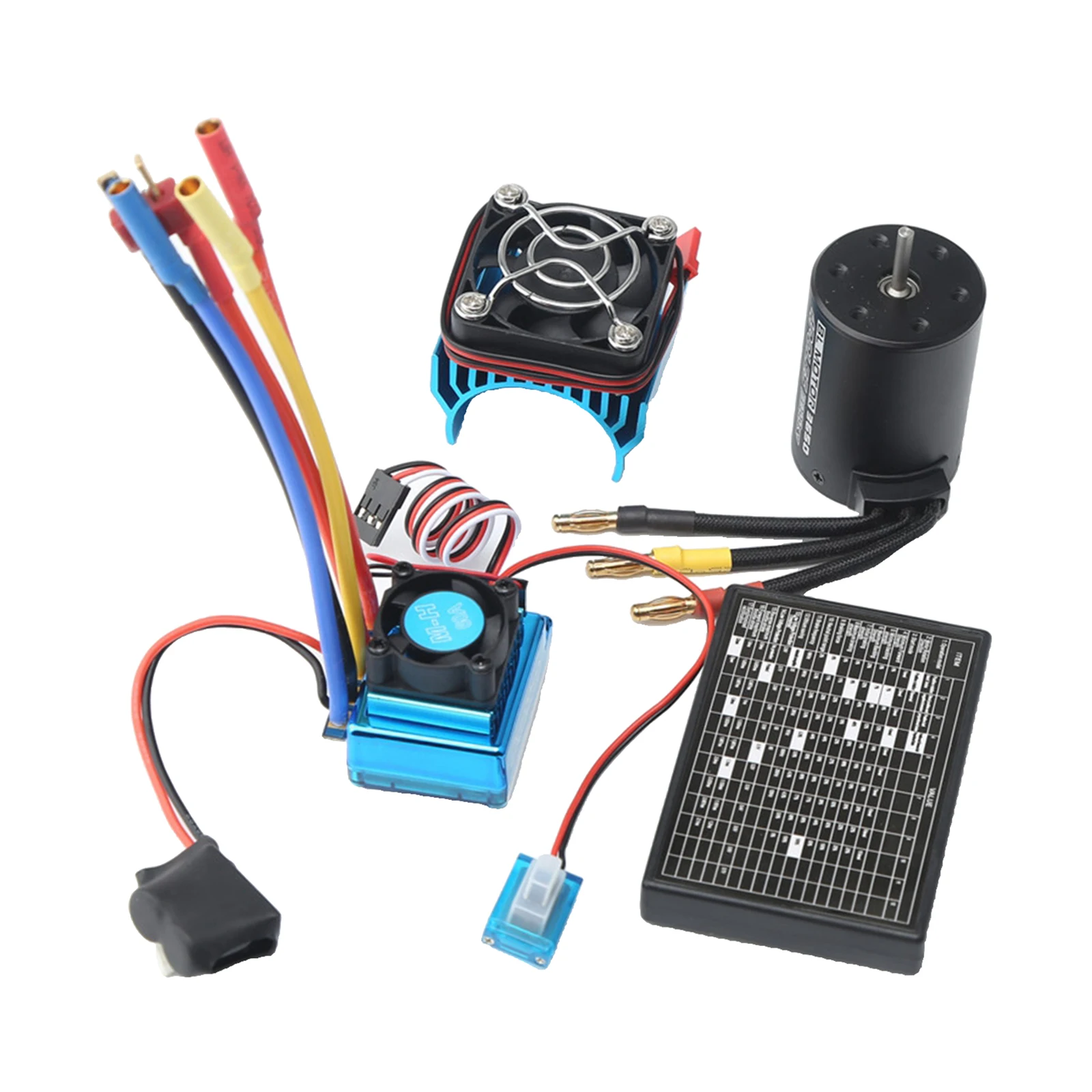 Metal 3900KV Brushless Motor ESC Combo for 1/10 1/8 Monster RC Car /Boat | Игрушки и хобби