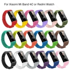 Цветной мягкий силиконовый сменный ремешок для Xiaomi Mi Band 4C 4 C MiBand4C смарт-Браслет спортивный браслет для ремней Redmi Band