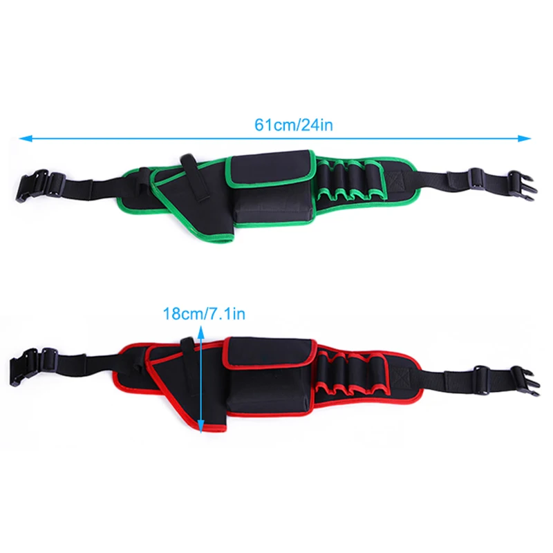 

7 in 1 Electric Tool Waist Harness Waist Pouch Bag for Hardware Tools AC889