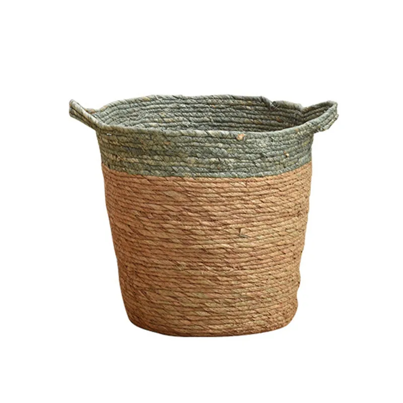 

Foldable Storage Basket Creative Natural Seagrass Rattan Straw Wicker Folding Flower Pot Baskets Garden Planter Laundry Supplier
