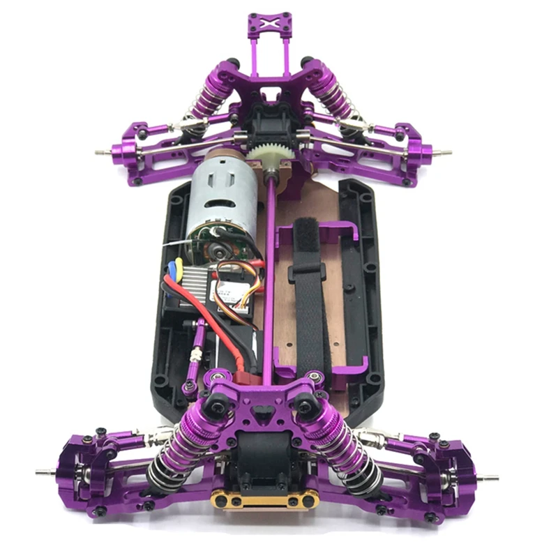 

Differential and Gear Box Wave Box with Swing Arm Steering Cup Shock Tower Kit for WLtoys 144001 1/14 124019 1/12